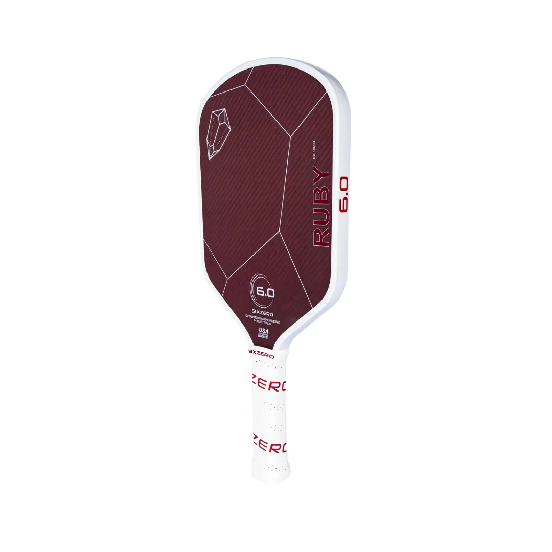 Six Zero Ruby 14mm Pickleball Paddle Pickleball Paddles 