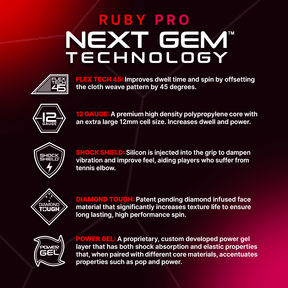 Six Zero Ruby Pro 14mm Pickleball Paddle