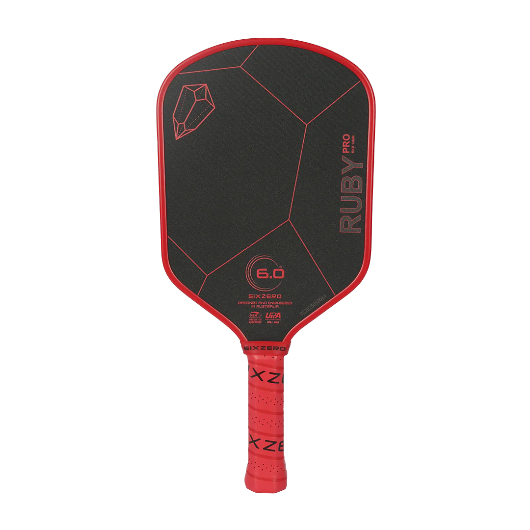 Six Zero Ruby Pro 14mm Pickleball Paddle
