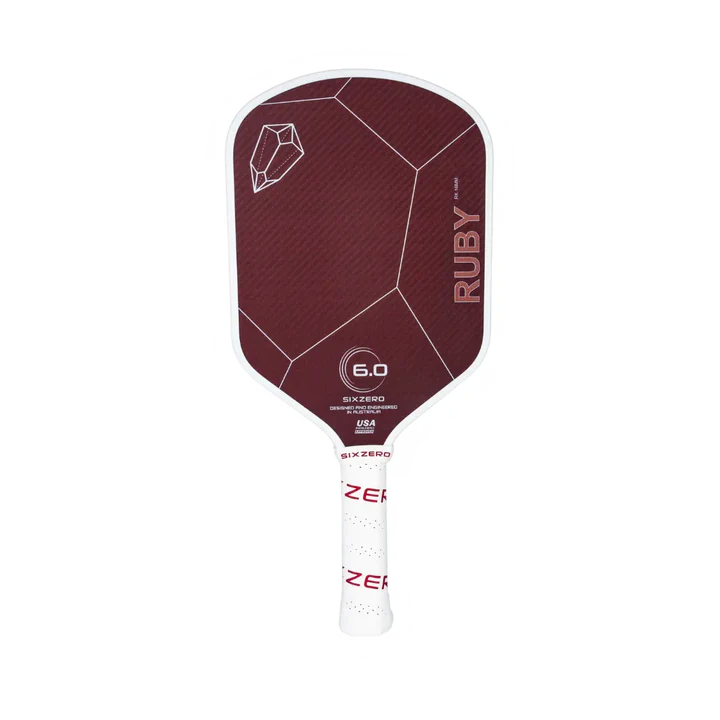Six Zero Ruby 16mm Pickleball Paddle Pickleball Paddles 