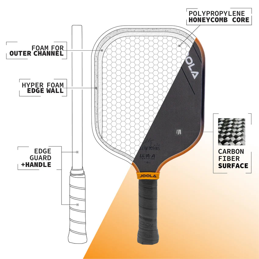 JOOLA Colin Johns Scorpeus 3S 16mm Pickleball Paddle Pickleball Paddles 
