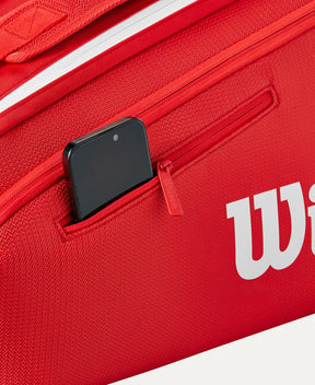 Wilson Super Tour Red 9 Pack Tennis Bag Tennis Bags 