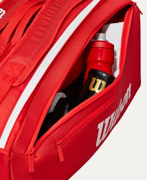 Wilson Super Tour Red 9 Pack Tennis Bag Tennis Bags 