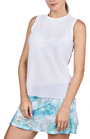 Sofibella Womens's Sleeveless Airflow Tennis Tank Top Women's Clothing 