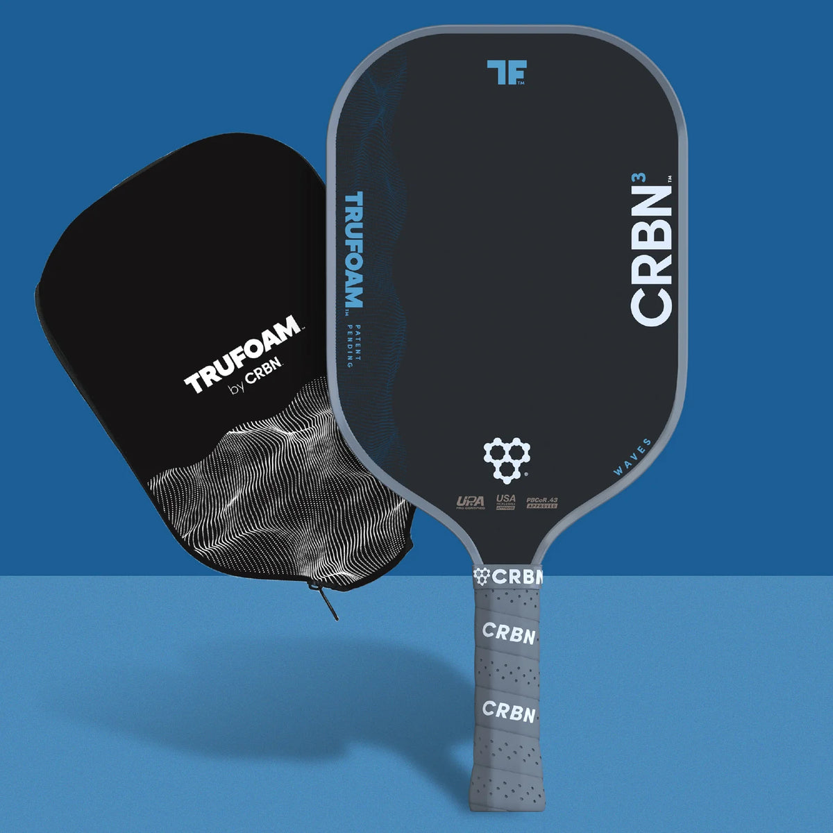 CRBN 3 TruFoam Waves (Elongated) Pickleball Paddle Pickleball Paddles 