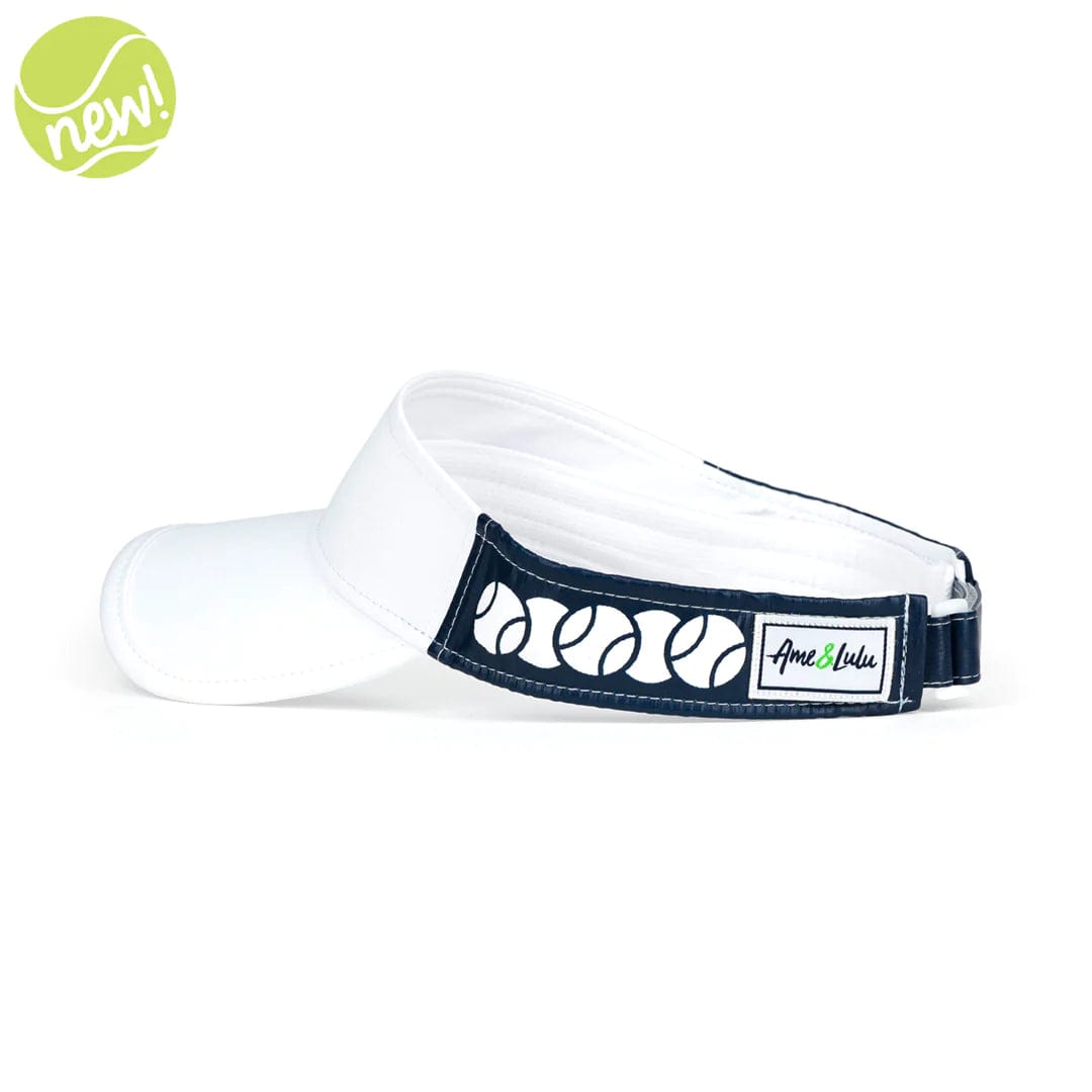 Ame & LuLu Head In The Game Tennis Visor Hats 