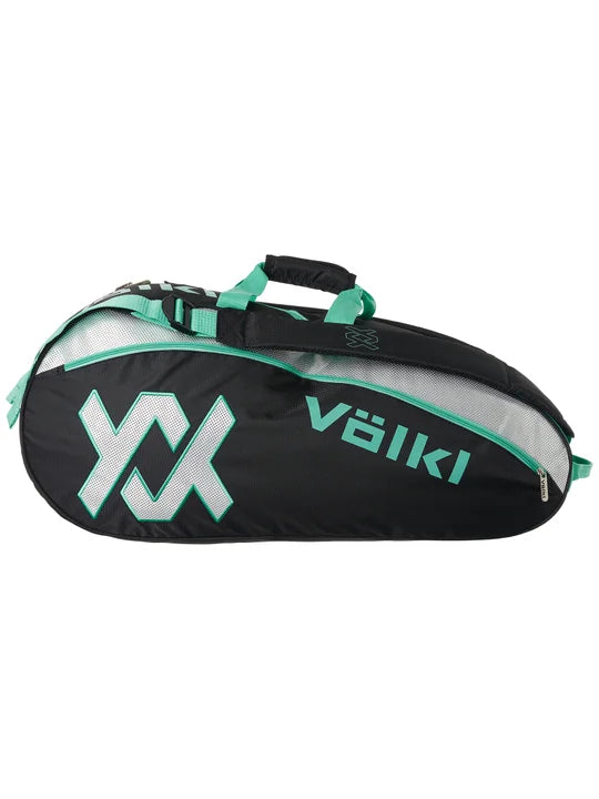 Volkl Tour Combi Bag - Black/Turquoise Tennis Bags 