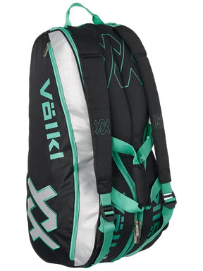 Volkl Tour Combi Bag - Black/Turquoise Tennis Bags 
