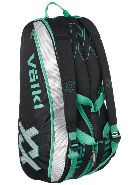 Volkl Tour Combi Bag - Black/Turquoise Tennis Bags 
