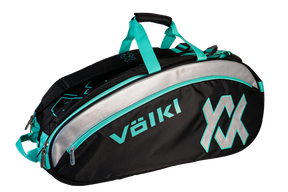 Volkl Tour Combi Bag - Black/Turquoise Tennis Bags 