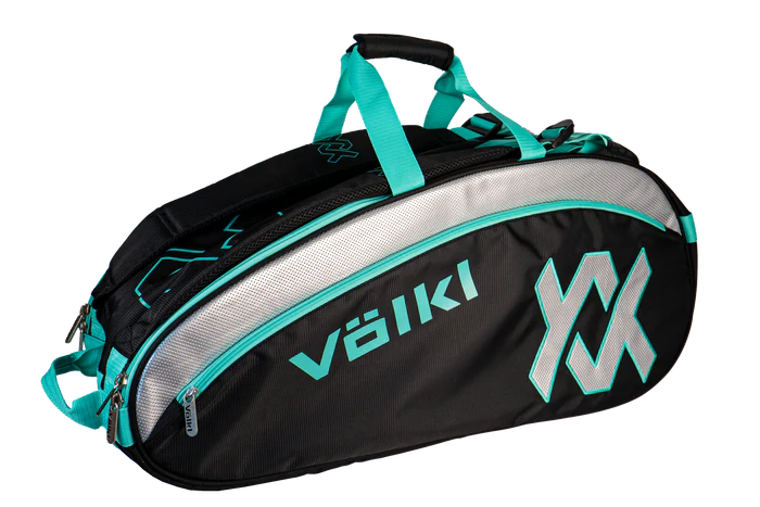 Volkl Tour Combi Bag - Black/Turquoise Tennis Bags 