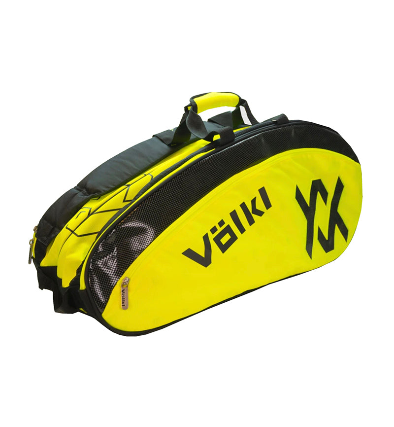 Volkl Tour Combi Bag - Black/Neon Yellow Tennis Bags 