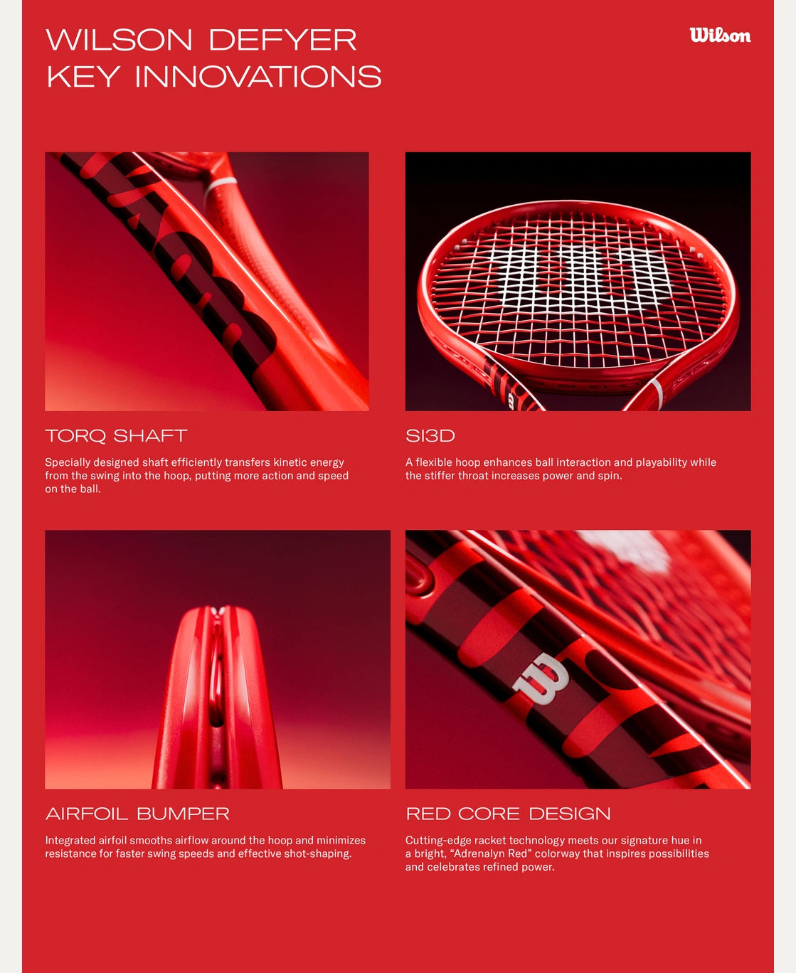Wilson Defyer 98 Pro V1 Tennis Racquet Adult Tennis Racquets 
