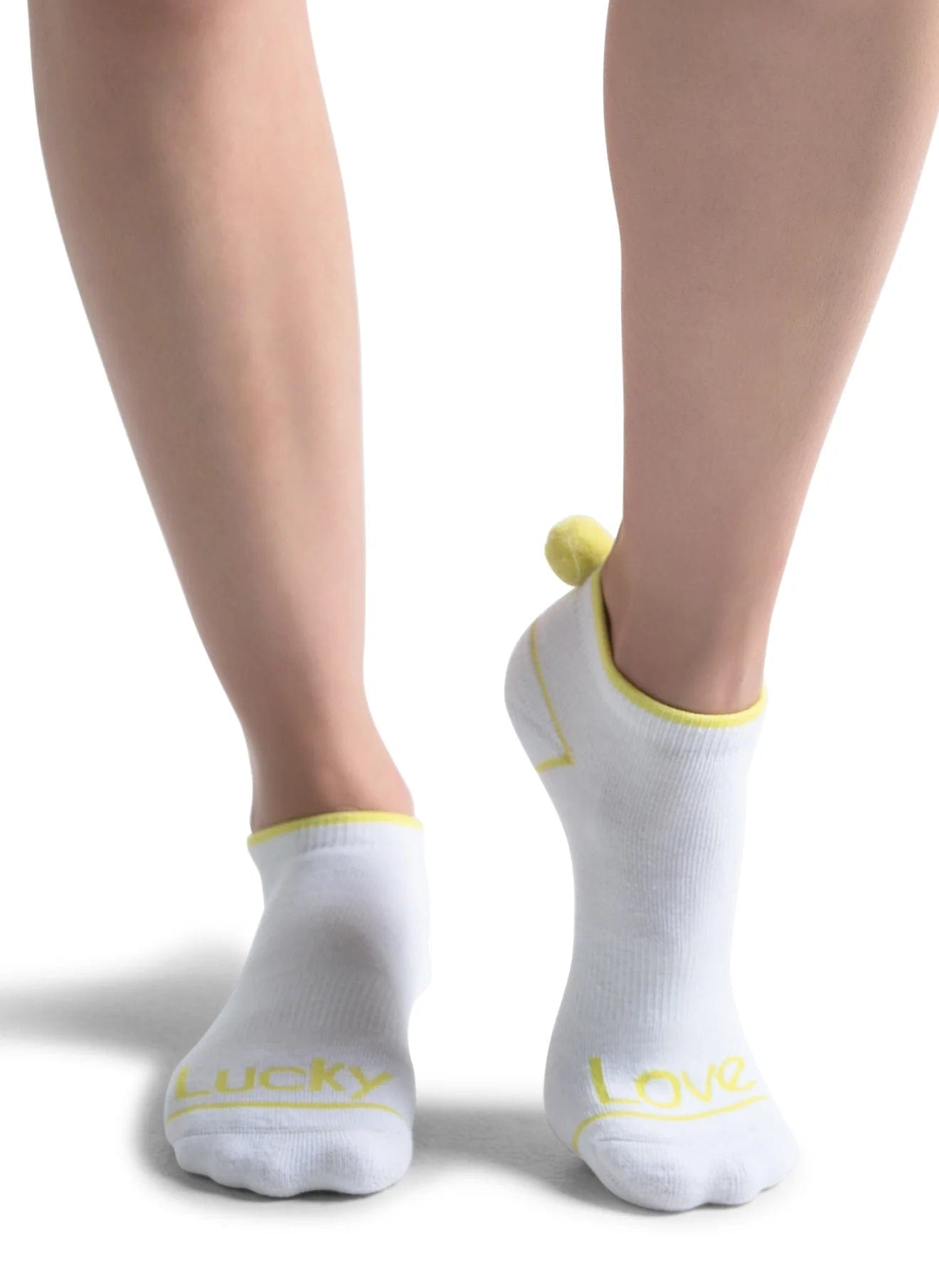 Women's Lucky in Love Pom Low Cut Socks Socks 