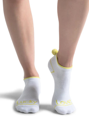 Women's Lucky in Love Pom Low Cut Socks Socks 