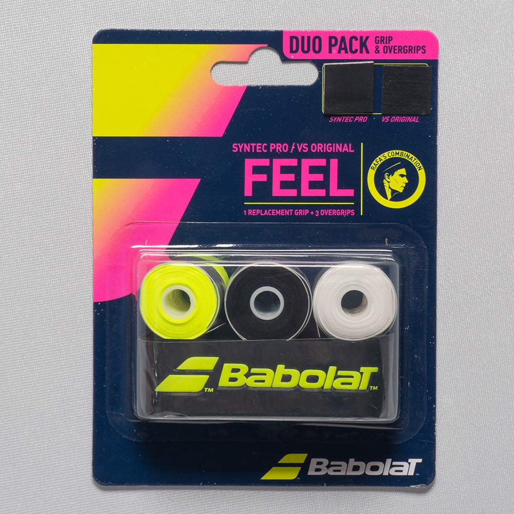 Babolat Syntec Pro + VS Original Grip Combo Pack Tennis Overgrip 