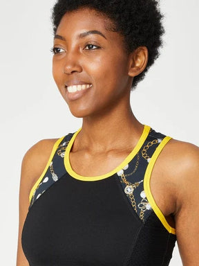 Women's Sofibella Gold Jewel Racerback Tank Women's Clothing 