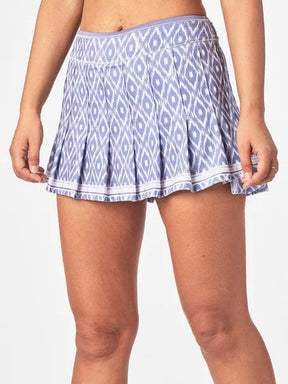 Women's Lucky In Love Metal Ikat Pleated Tennis Skirt Women's Clothing 