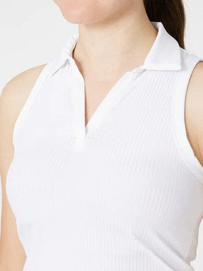 Women's K Swiss Core Sleeveless Rib Tennis Polo Women's Clothing 