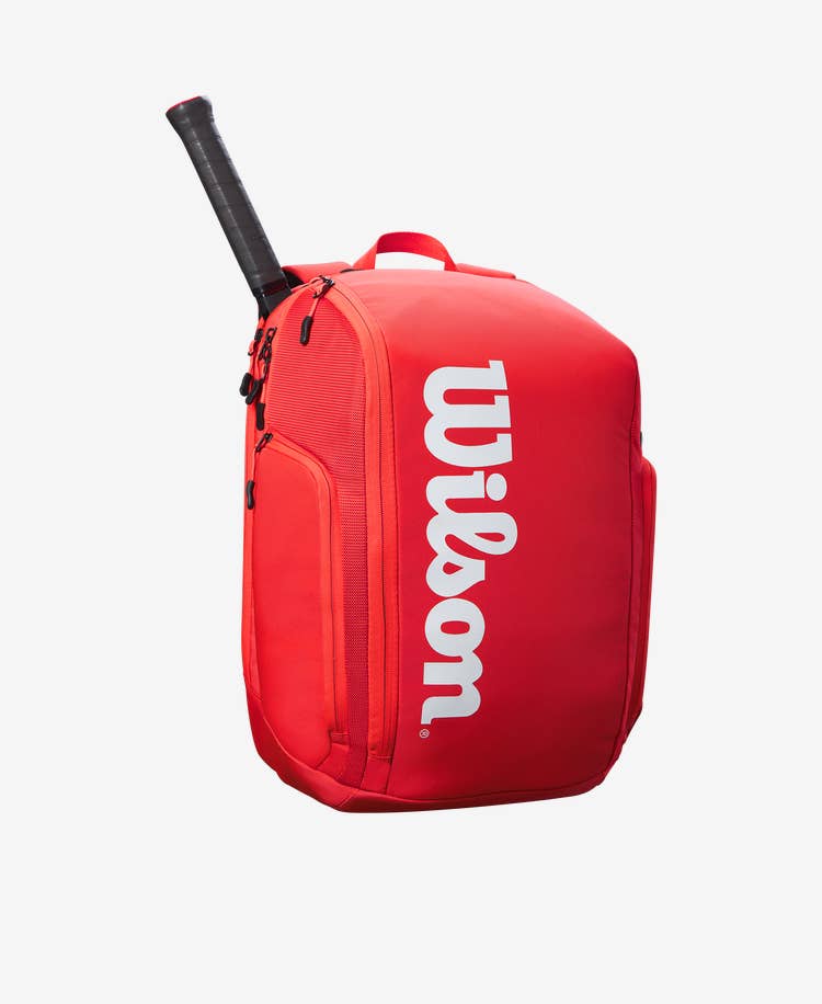 Wilson Super Tour Tennis Backpack - Red Tennis Bags 