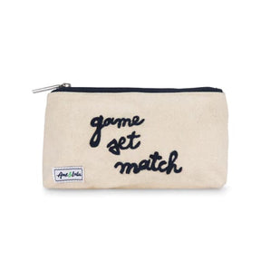 Ame & LuLu Canvas Brush It Off Cosmetic Case Tennis Bags 