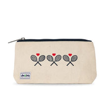 Ame & LuLu Canvas Brush It Off Cosmetic Case Tennis Bags 