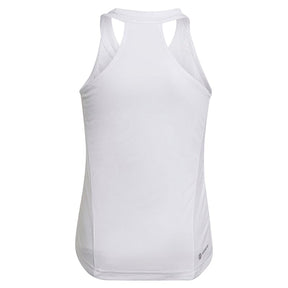 Girls Adidas Club Tank - White Junior Clothing 