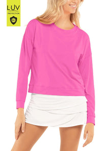 Lucky In Love Women's Tennis Long Sleeve (Semi-Fitted) - Hype L/S Women's Clothing 