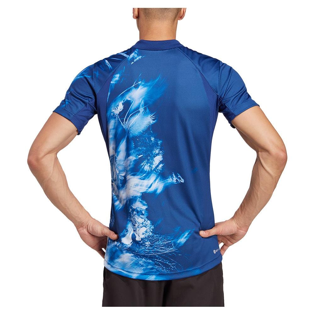 Adidas Men's Melbourne Heat Freelift Tennis Polo Shirt Men's Clothing 