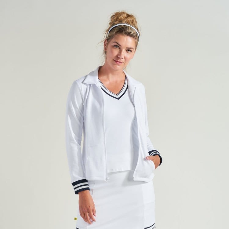 Women's L'Oeuf Poché Baseline Rib Tennis Jacket Women's Clothing 