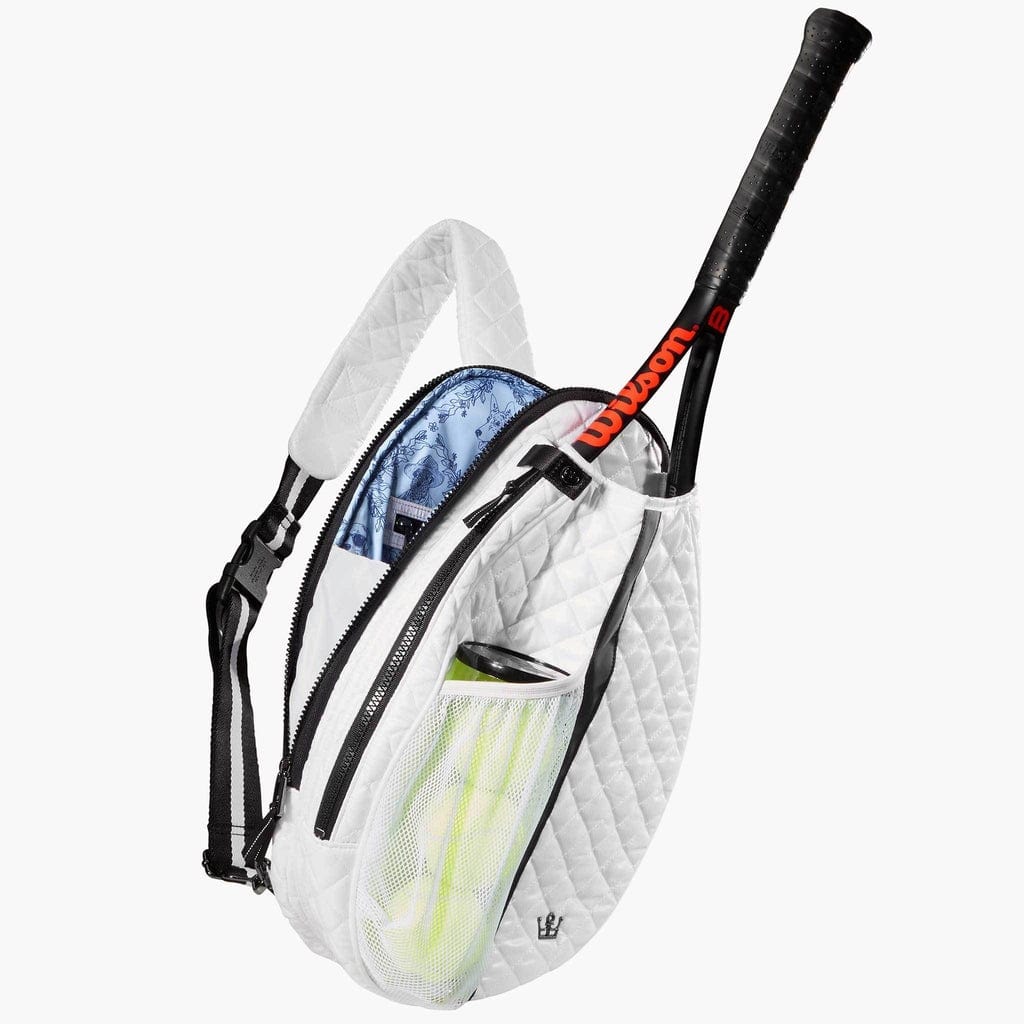 Oliver Thomas 24 +7 Wingwoman Tennis Pickle Sling - White Tennis Bags 