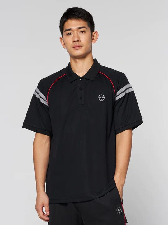 Sergio Tacchini Men's Ascot Tennis Polo Shirt Men's Clothing 