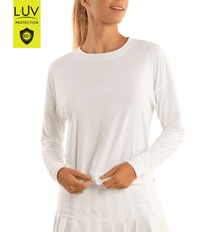 Lucky In Love Women's Tennis Long Sleeve (Semi-Fitted) - Hype L/S Women's Clothing 