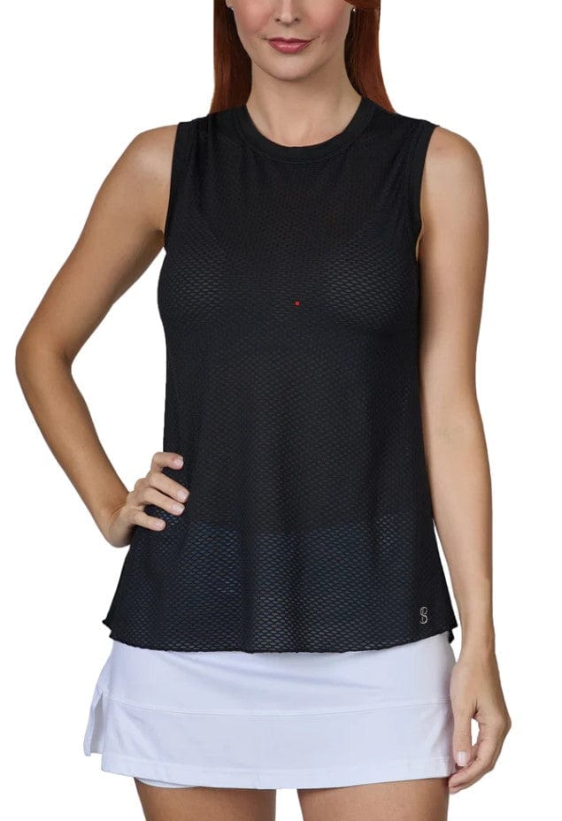 Sofibella Womens's Sleeveless Airflow Tennis Tank Top Women's Clothing 