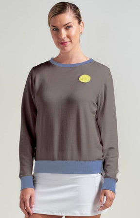 L'Oeuf Poché Women's Tennis Ball Sweatshirt Women's Clothing 