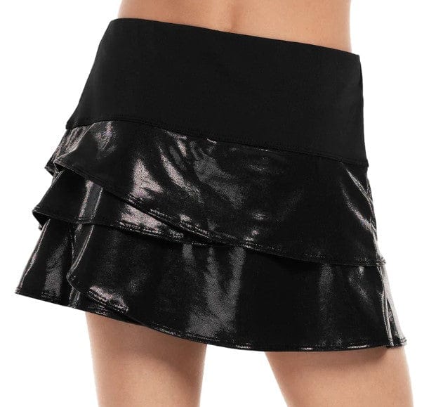 Lucky In Love Girl's Shiny Scallop Tennis Skirt Junior Clothing 
