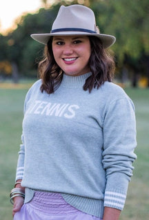 Bubble Women's Knit Tennis Sweater Women's Clothing 