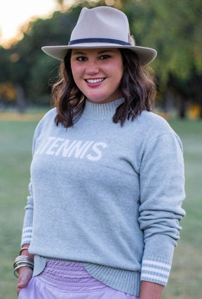 Bubble Women's Knit Tennis Sweater Women's Clothing 