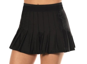Lucky In Love Womens Long Retro Pleated Tennis Skirt Women's Clothing 