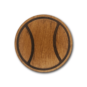 Racquet Inc. Premium Wood Drink Coasters (6-Pack)-Pickleball and Tennis Gifts 