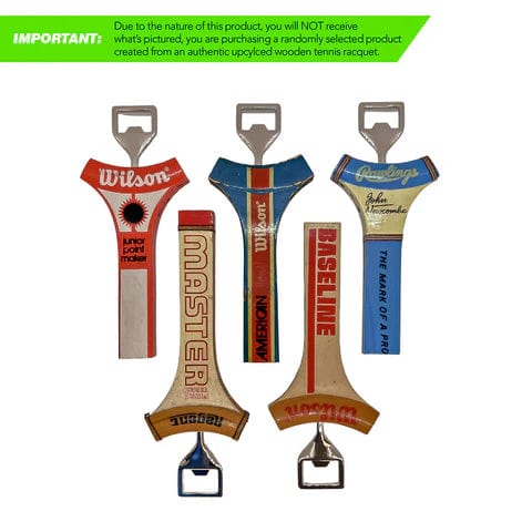 Antique Wooden Tennis Racquet Neck Bottle Opener Gifts 