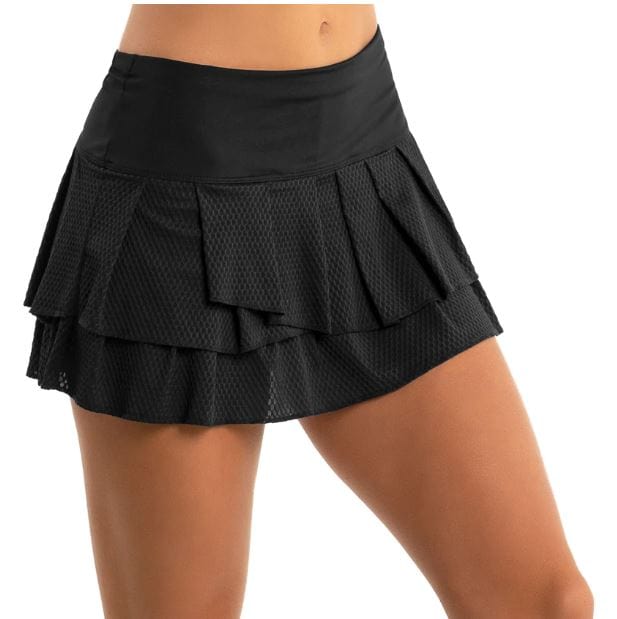 Women's Lucky in Love Wavy Pleat Tier Skirt Women's Clothing 