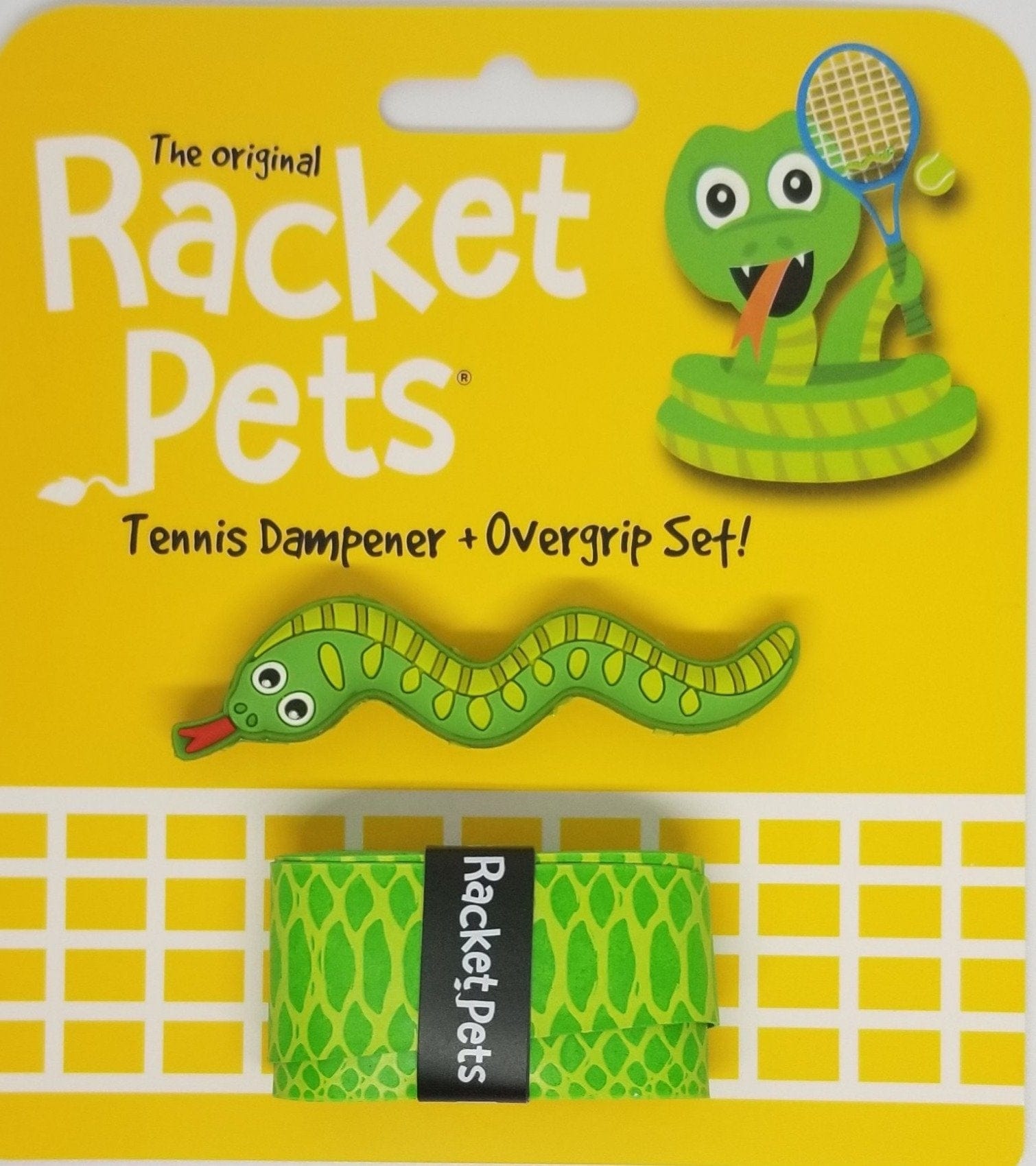 Racket Pets Snake Overgrip & Dampener Set Tennis Overgrip 