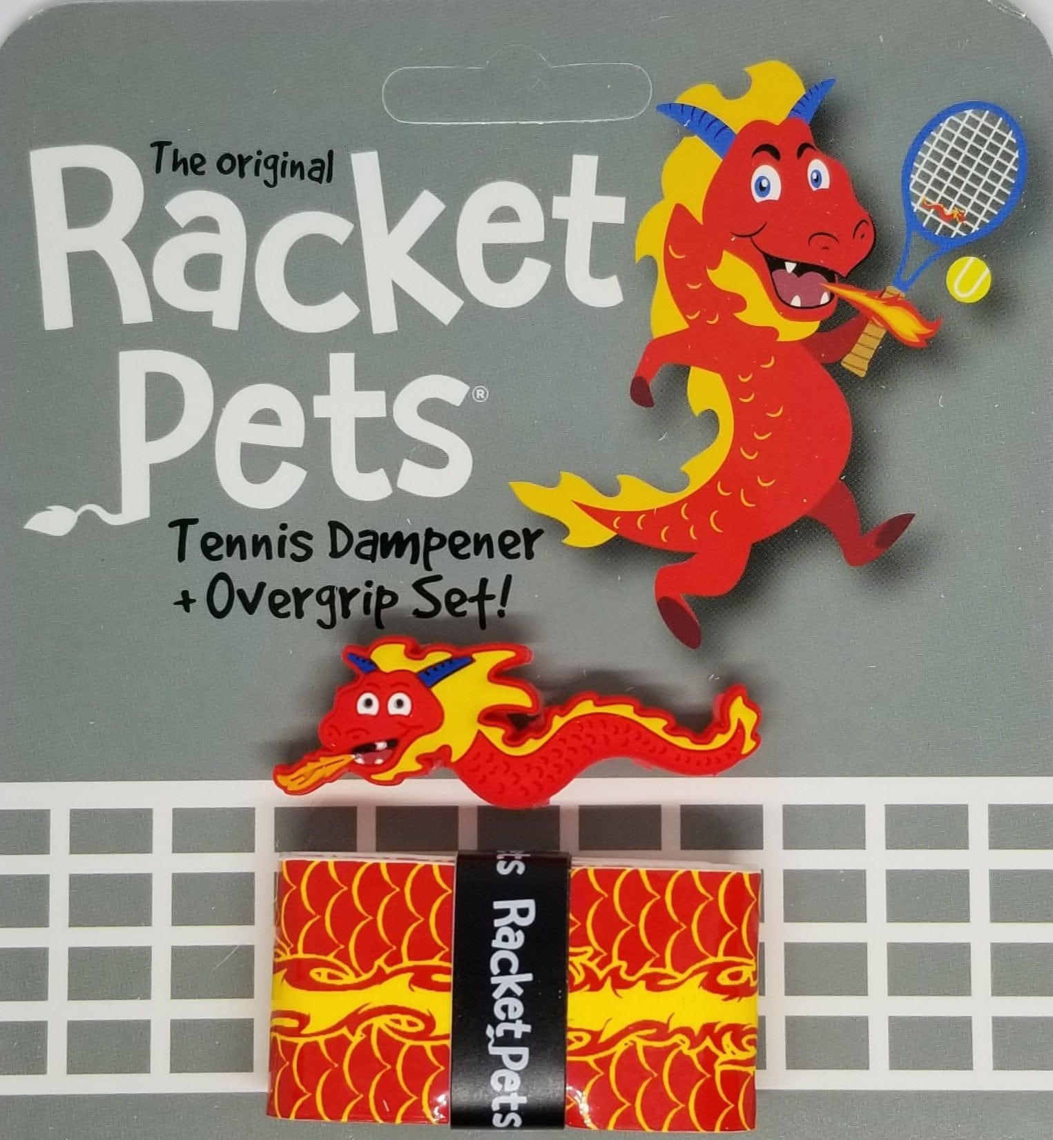 Racket Pets Dragon Overgrip & Dampener Set Tennis Overgrip 
