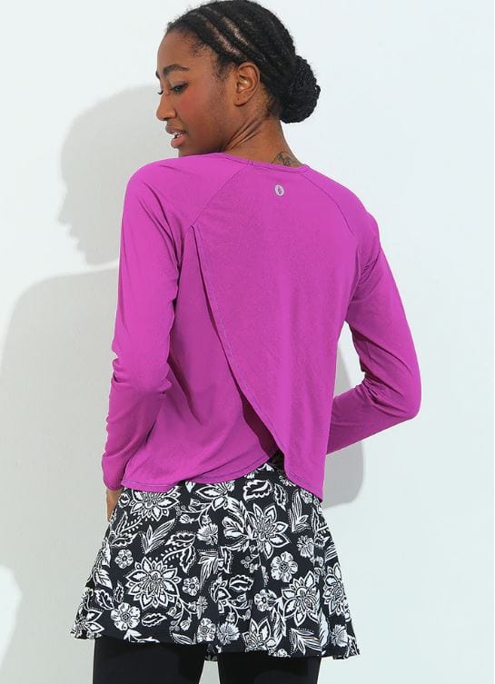 Dona Jo Women's Move Tennis Long Sleeve Shirt Women's Clothing 