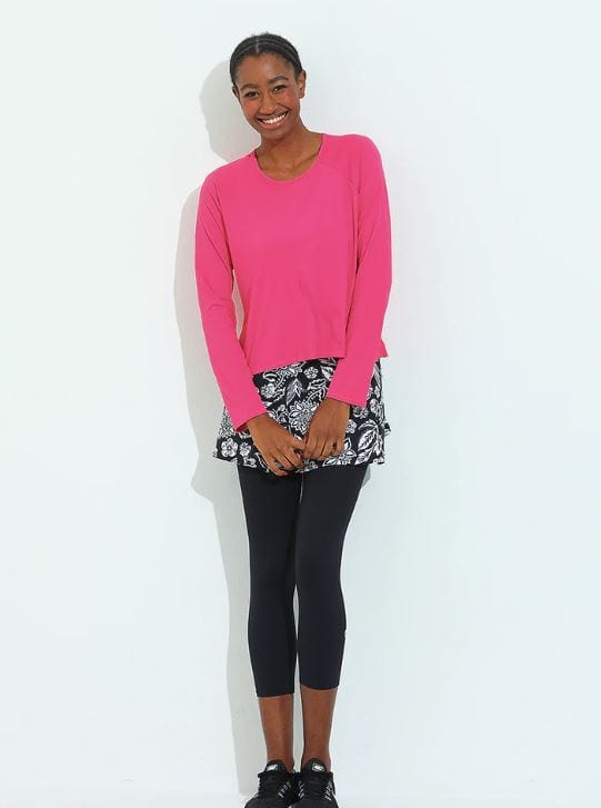 Dona Jo Women's Move Tennis Long Sleeve Shirt Women's Clothing 