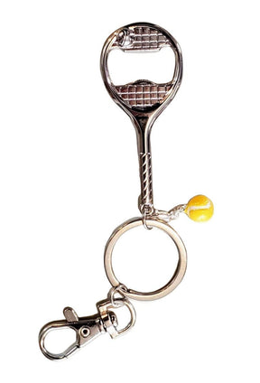 Tennis Happies Racquet Bottle Opener Keychain Keychains 