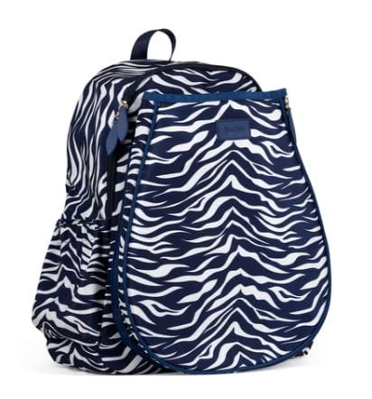 Ame & LuLu Game On Navy Tiger Tennis Backpack Tennis Bags 