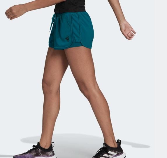 Adidas Women's Club Tennis Shorts - Legacy Teal / Black Women's Clothing 