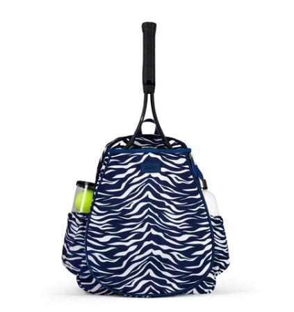 Ame & LuLu Game On Navy Tiger Tennis Backpack Tennis Bags 